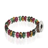 Bracelet Gerba Man Lab6mm in Steel Pietre dure 194